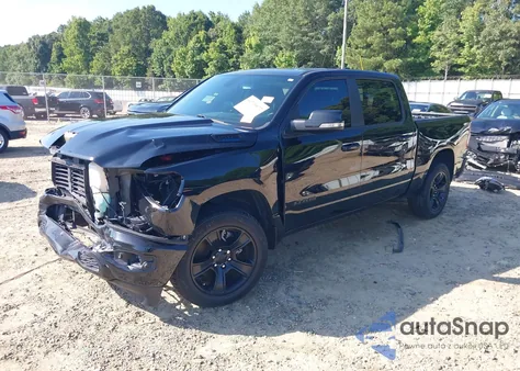 2021 Ram 1500 Big Horn 4X2 5'7 Box from USA, damaged, VIN 1C6RREFG3MN748918